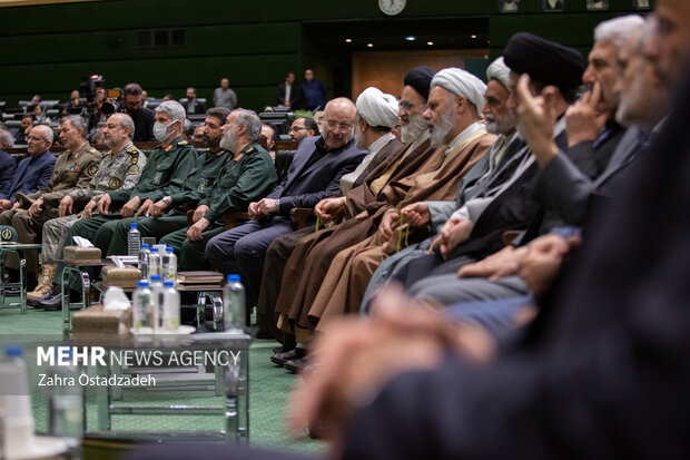 محمد باقر قالیباف رئیس مجلس شورای اسلامی در «یادواره بزرگ شهدای مجلس شورای اسلامی» حضور دارد