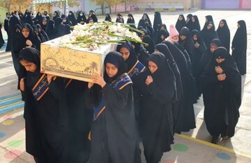 مراسم تشییع پیکر مطهر شهید گمنام در شهر سده خواف