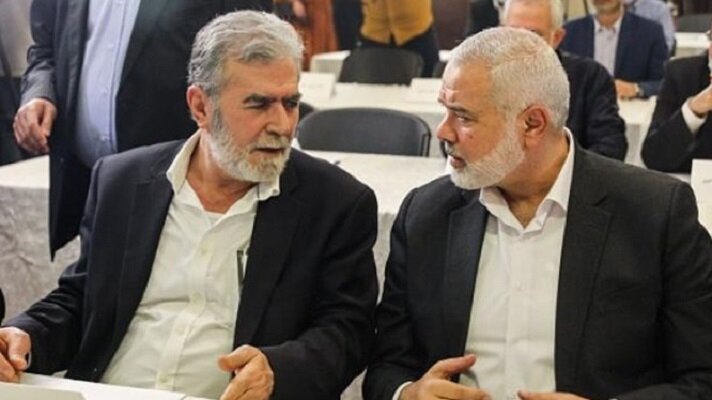 رایزنی رئیس دفتر سیاسی حماس و دبیر کل جهاد اسلامی فلسطین