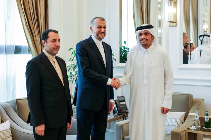 دوحہ، ایرانی وزیر خارجہ کی قطری ہم منصب سے ملاقات
