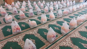 توزیع ۸۰۰ بسته معیشتی باعنوان یلدای مهدوی در شهرستان نایین