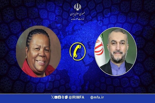 Iranian, South African FMs discuss Gaza