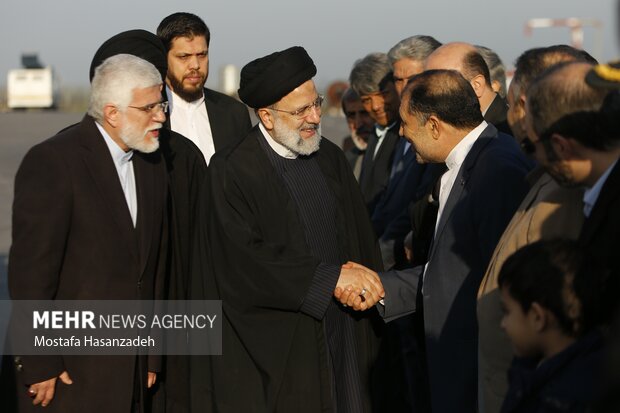 ورود رییس جمهور به استان گلستان