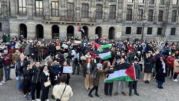 اعتصام لموظفين حكوميين في هولندا للمطالبة بوقف النار بغزة