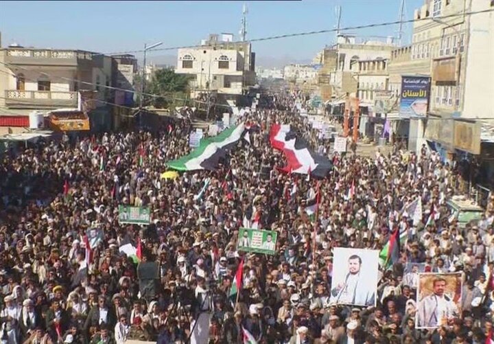 Yemenis hold rally against war of Gaza, US aggression