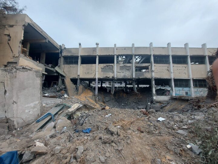 بمباران شدید اردوگاه النصیرات غزه