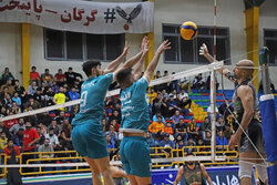 دیدار تیم‌های والیبال پاس گرگان و طبیعت تهران