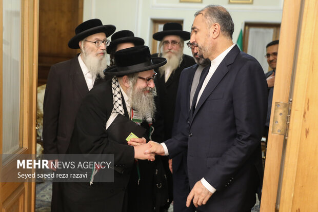 Amir-Abdollahian's meeting with anti-Zionist Jews leaders