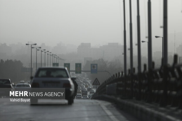 تداوم آلودگی هوای تهران طی روز جاری/ وضعیت در شرایط نارنجی