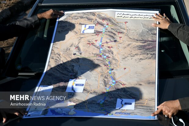 نقشه و طرح انتقال آب از دریای عمان