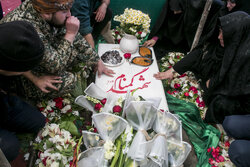مراسم تشییع و تدفین شهید گمنام در دانشگاه هنر اسلامی تبریز