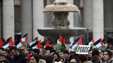 تظاهرات همبستگی با فلسطینیان مظلوم در واتیکان