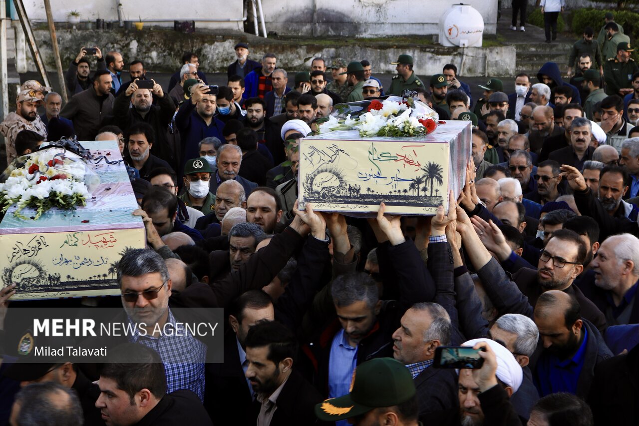 خاکسپاری پیکر شهید گمنام در صدا وسیمای گیلان خاکسپاری پیکر شهید گمنام در صدا وسیمای گیلان