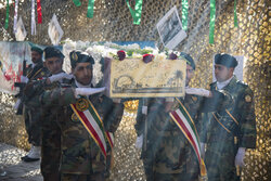 مراسم تشییع پیکر مطهر شهید گمنام در اصفهان
