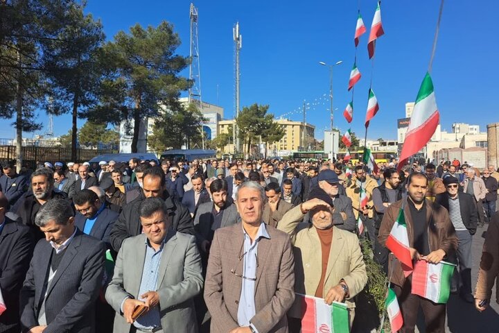 مراسم ۹ دی در سمنان برگزار شد/ شکوه «حضور دوباره» مردم بصیر
