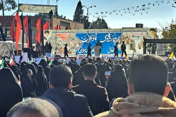 مراسم ۹ دی در سمنان برگزار شد/ شکوه «حضور دوباره» مردم بصیر