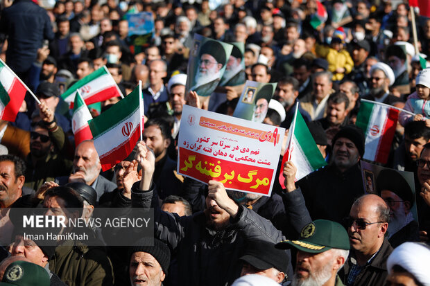 مراسم گرامیداشت حماسه نهم دی ماه در همدان