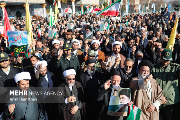 مراسم گرامیداشت حماسه نهم دی ماه در همدان