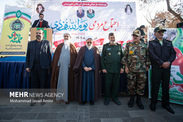 تجمع بزرگداشت حماسه ۹ دی در قزوین