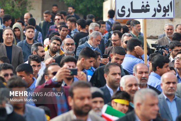 مراسم بزرگداشت حماسه یوم الله ۹ دی در آبادان