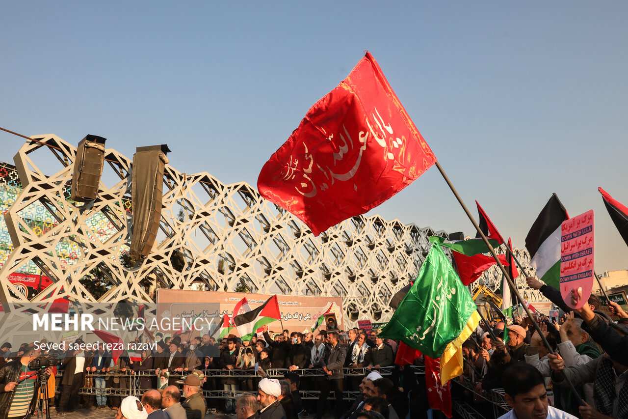 مراسم گرامیداشت حماسه ۹ دی در میدان امام حسین (ع) - خبرگزاری مهر ...