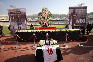 Melika Mohammadi’s funeral held in Tehran’s Azadi Stadium