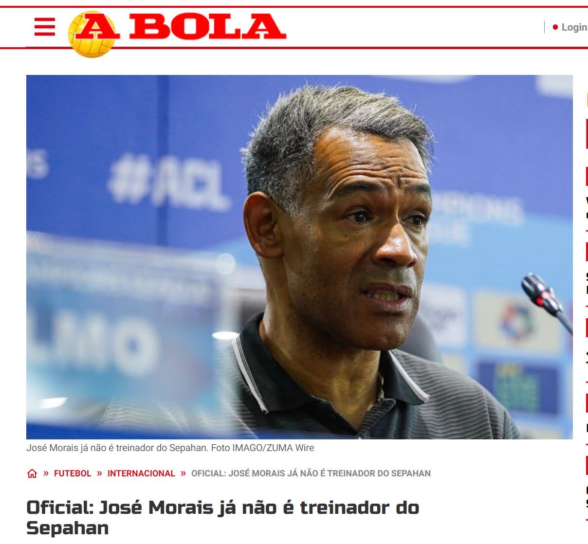 واکنش رسانه‌های پرتغالی به استعفای «مورایس»