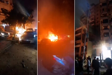بیروت، حماس کے سیاسی دفتر کے نائب سربراہ اسرائیلی دھماکے میں شہید+ ویڈیو