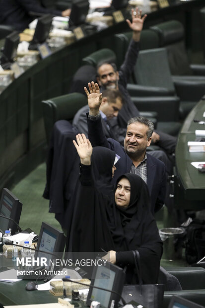 جلسه علنی مجلس شورای اسلامی صبح سه‌شنبه ۱۲ دی ماه ۱۴۰۲ به ریاست محمدباقر قالیباف برگزار شد