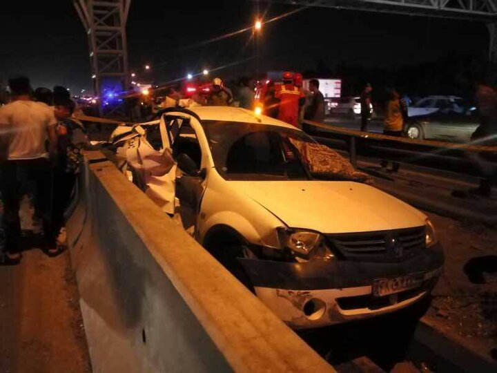 واژگونی سواری ال نود در بزرگراه باکری ۳ مصدوم بر جای گذاشت