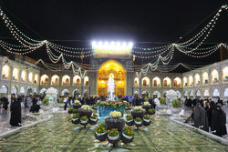 Imam Reza holy shrine on birthday anniv. of Hazrat Zahra (SA)