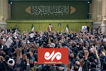 استقبال مداحان اهل بیت علیهم‌السلام از رهبر انقلاب