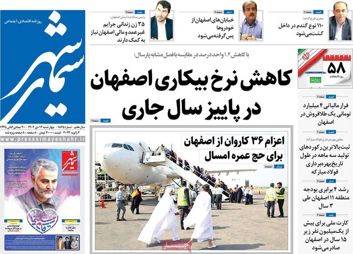 روزنامه های اصفهان