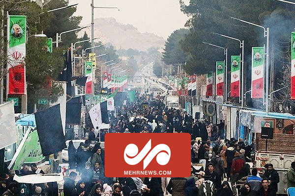 حضور عوامل امداد و نجات در محل حادثه گلزار شهدای کرمان