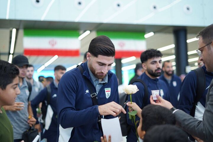 استقبال از تیم ملی ایران در جزیره کیش