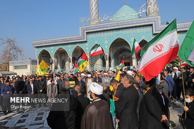تجمع مردم گرگان در محکومیت حادثه تروریستی کرمان