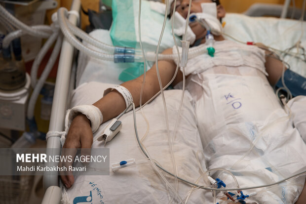 وضعیت بیمارستان باهنر کرمان پس از انفجار تروریستی دیروز