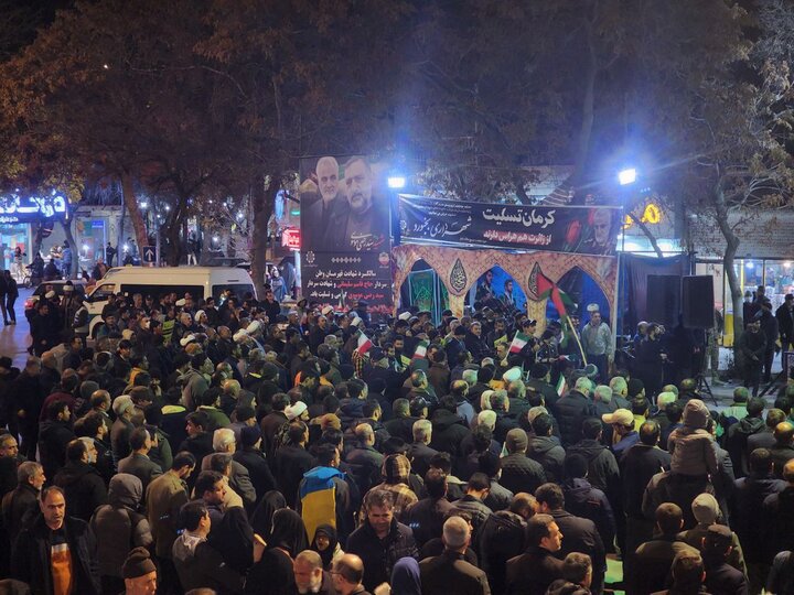 مردم بجنورد در محکومیت حملات تروریستی کرمان تجمع برگزار کردند