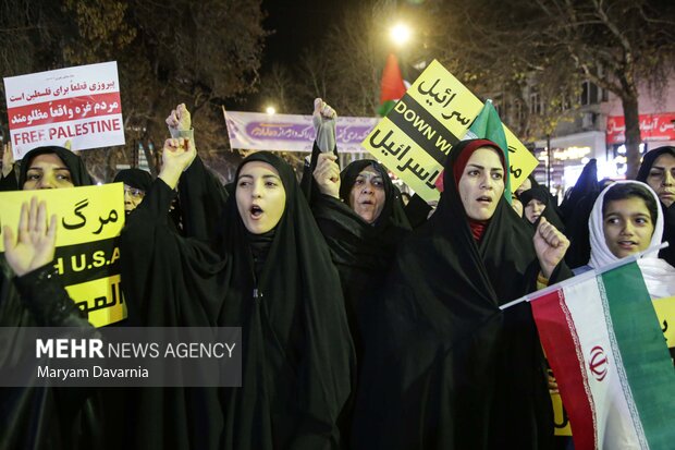 تجمع مردم بجنورد در محکومیت حادثه تروریستی کرمان