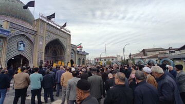 مردم آستانه اشرفیه در محکومیت حمله تروریستی کرمان تجمع کردند