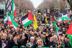 راهپیمایی مردم تبریز در محکومیت حمله تروریستی کرمان