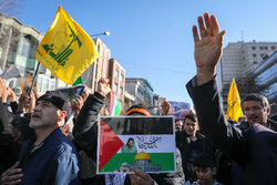 راهپیمایی مردم محمدیه در محکومیت عاملان حادثه تروریستی کرمان