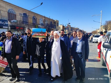 حضور نماینده ولی فقیه استان یزد در راهپیمایی محکومیت حادثه کرمان