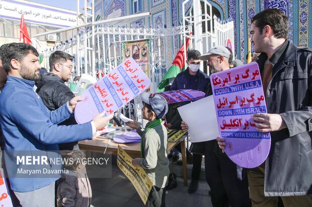 راهپیمایی مردم بجنورد در محکومیت حادثه کرمان