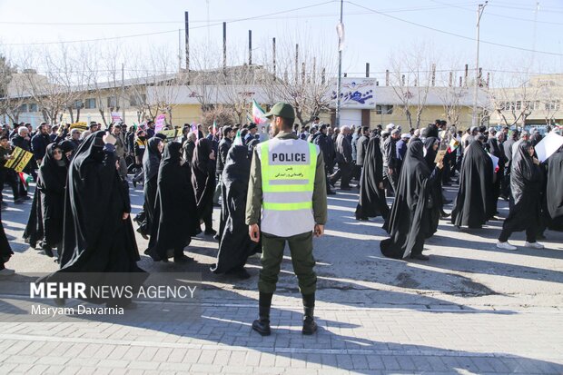 راهپیمایی مردم بجنورد در محکومیت حادثه کرمان