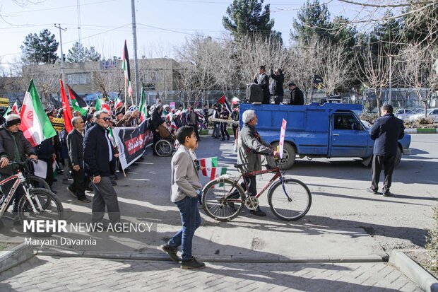 راهپیمایی مردم بجنورد در محکومیت حادثه کرمان