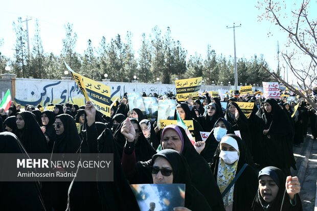خروش مردم بیرجند ضد جنایت تروریستی کرمان