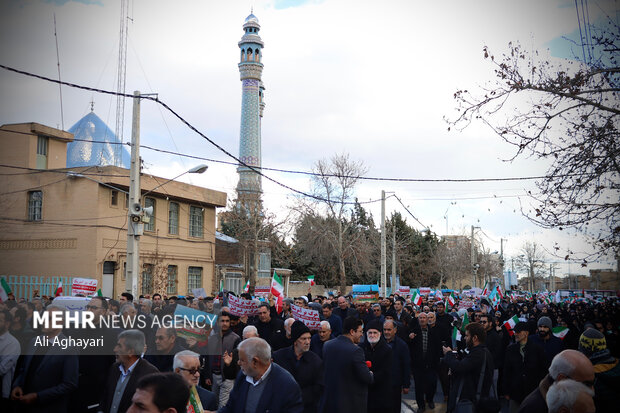 راهپیمایی محکومیت حادثه تروریستی کرمان در ارومیه