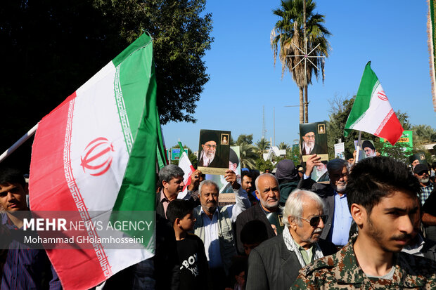 راهپیمایی بوشهری‌ها در محکومیت حمله تروریستی کرمان