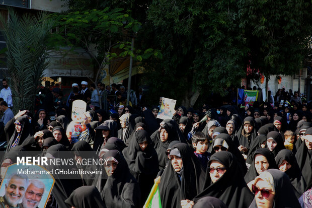 راهپیمایی بوشهری‌ها در محکومیت حمله تروریستی کرمان